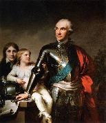 unknow artist The Count Potocki and his sons painting